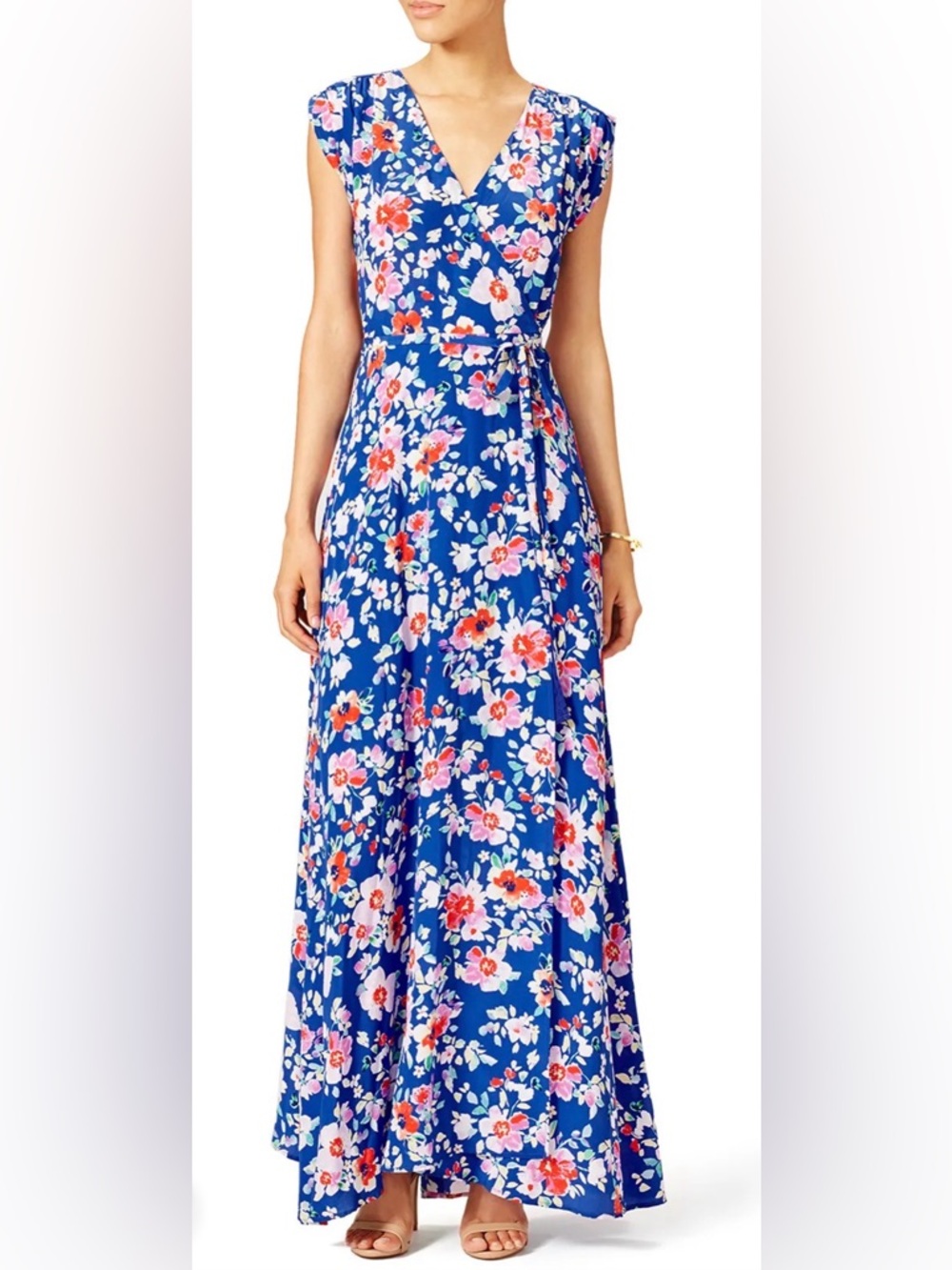 Yumi Kim Floral Blue Maxi Dress
